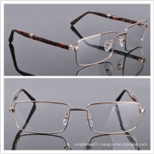 Metal Mix Acetate Men′s Frame Full Rim Eye Glass (0451)